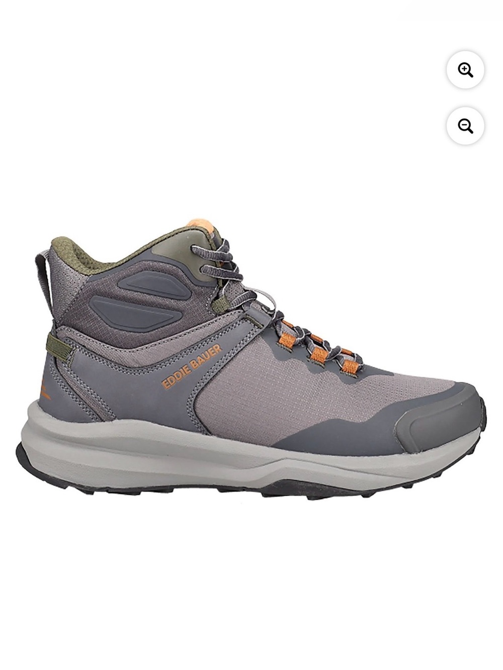 Eddie Bauer Gray and Orange Men's Outdoor Boots - Picture 2 of 7